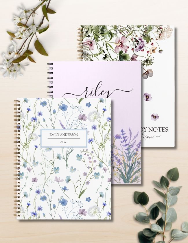 Personalized notebook journal