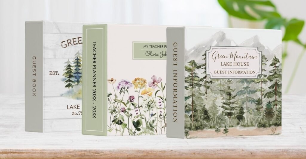 Personalized 3 ring binders