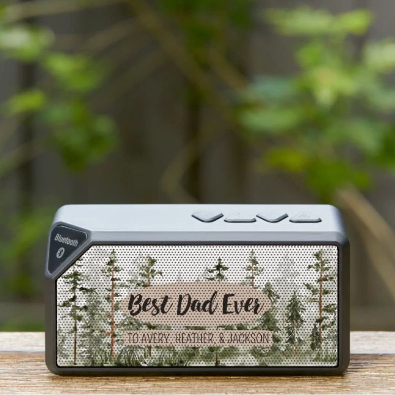 Rustic Best Dad Ever Fathers Day Bluetooth Speaker