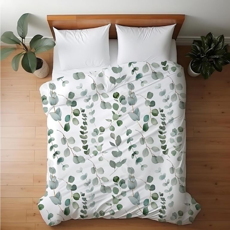 eucalyptus pattern duvet cover